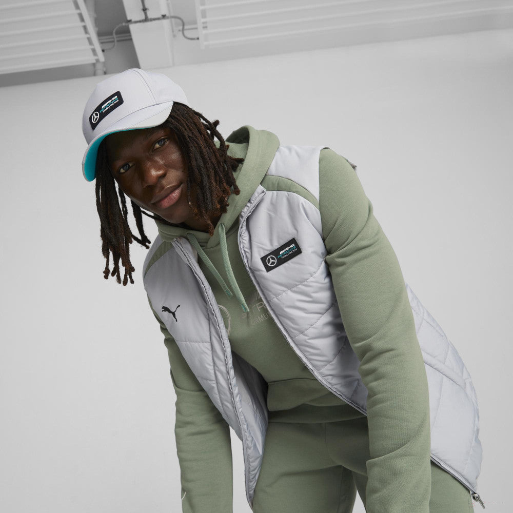 Mercedes cap, Puma, team, silver