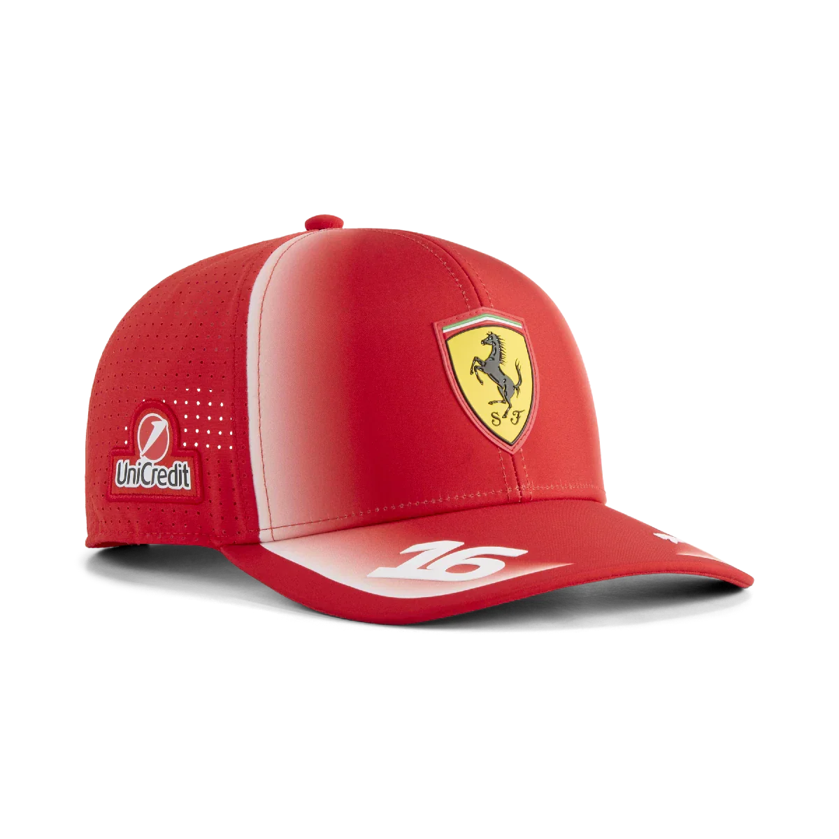 Ferrari cap, team, Charles Leclerc, Puma, red