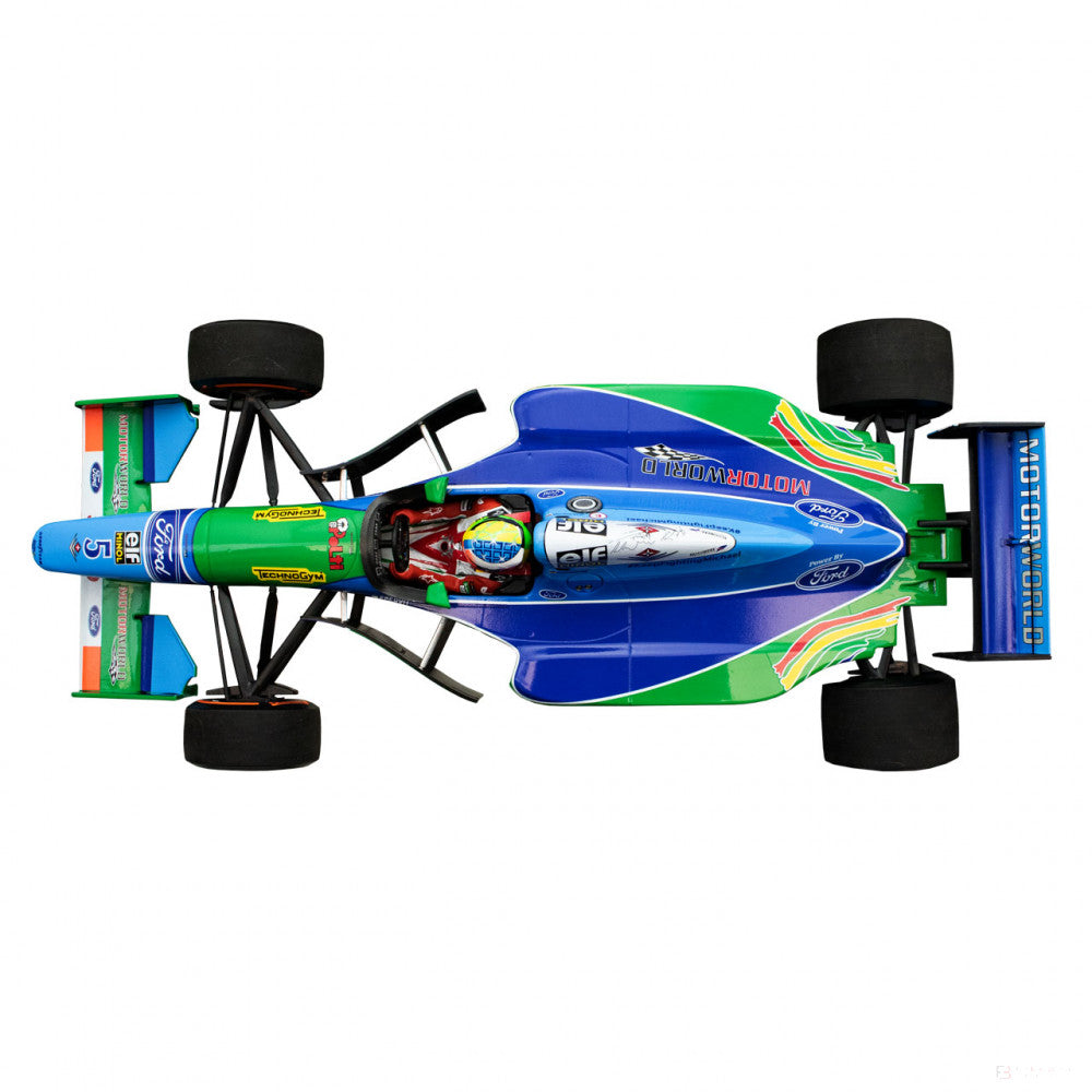 Mick Schumacher Model Car, Benetton Ford B194 Demo Run Belgium GP 2017, 1:18 scale, Blue, 2017