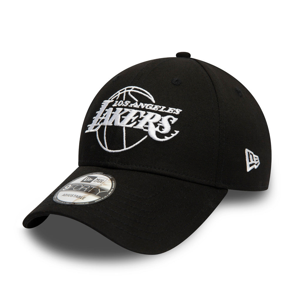 Los Angeles Lakers cap, New Era, 9FORTY, essential, black