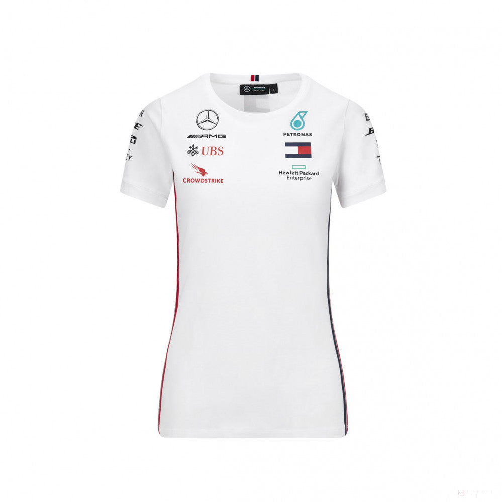 Mercedes Womens T-shirt, Team, White, 2020