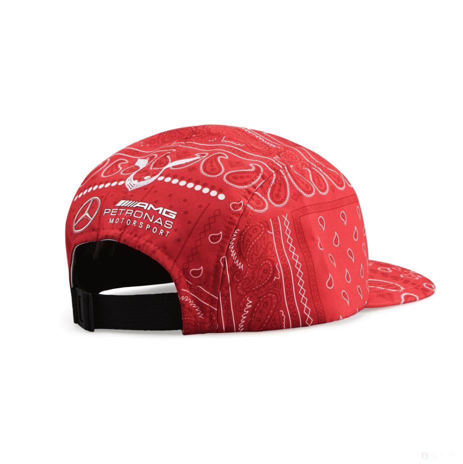 Mercedes Lewis Hamilton Baseball Cap, British GP, Adult, Red, 2020