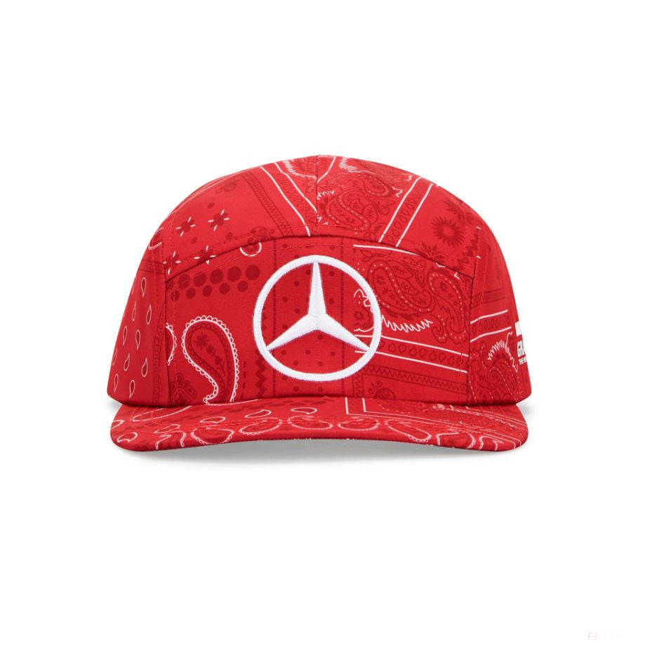 Mercedes Lewis Hamilton Baseball Cap, British GP, Adult, Red, 2020