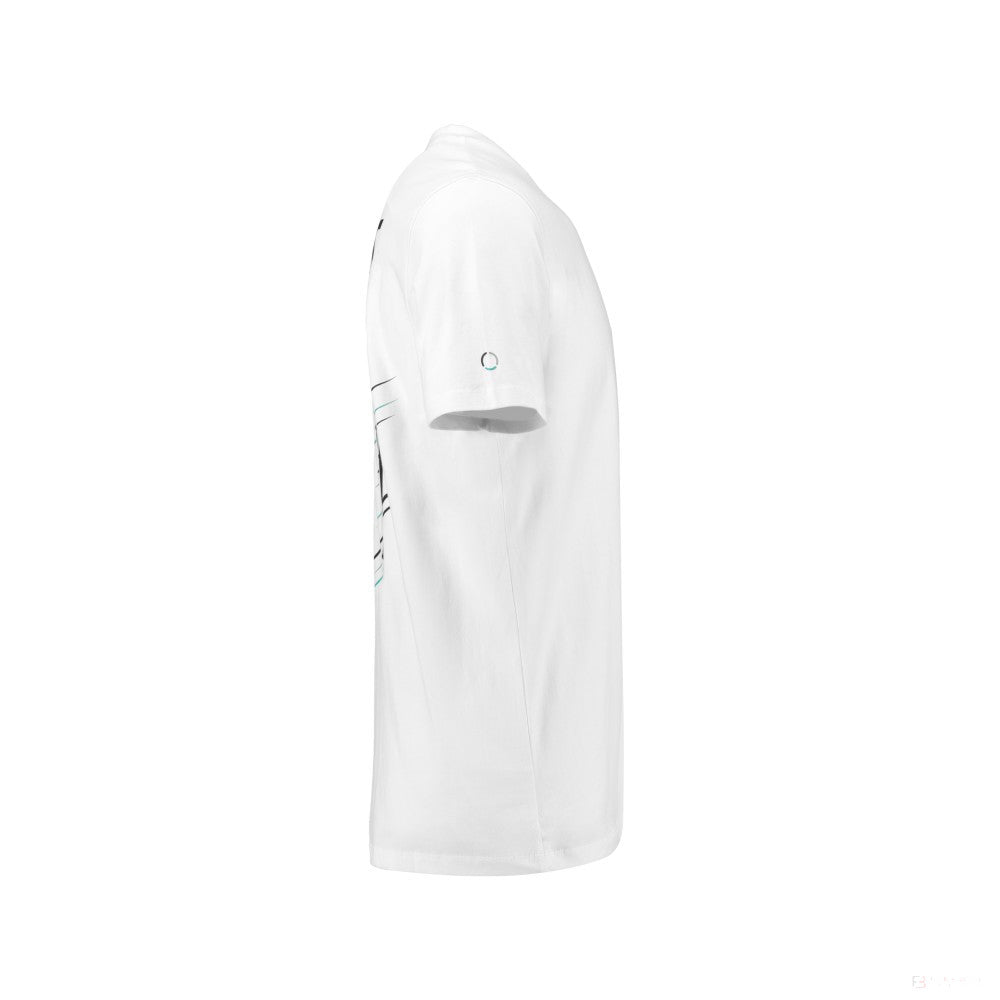 Mercedes Kids T-shirt, Bottas, White, 2018