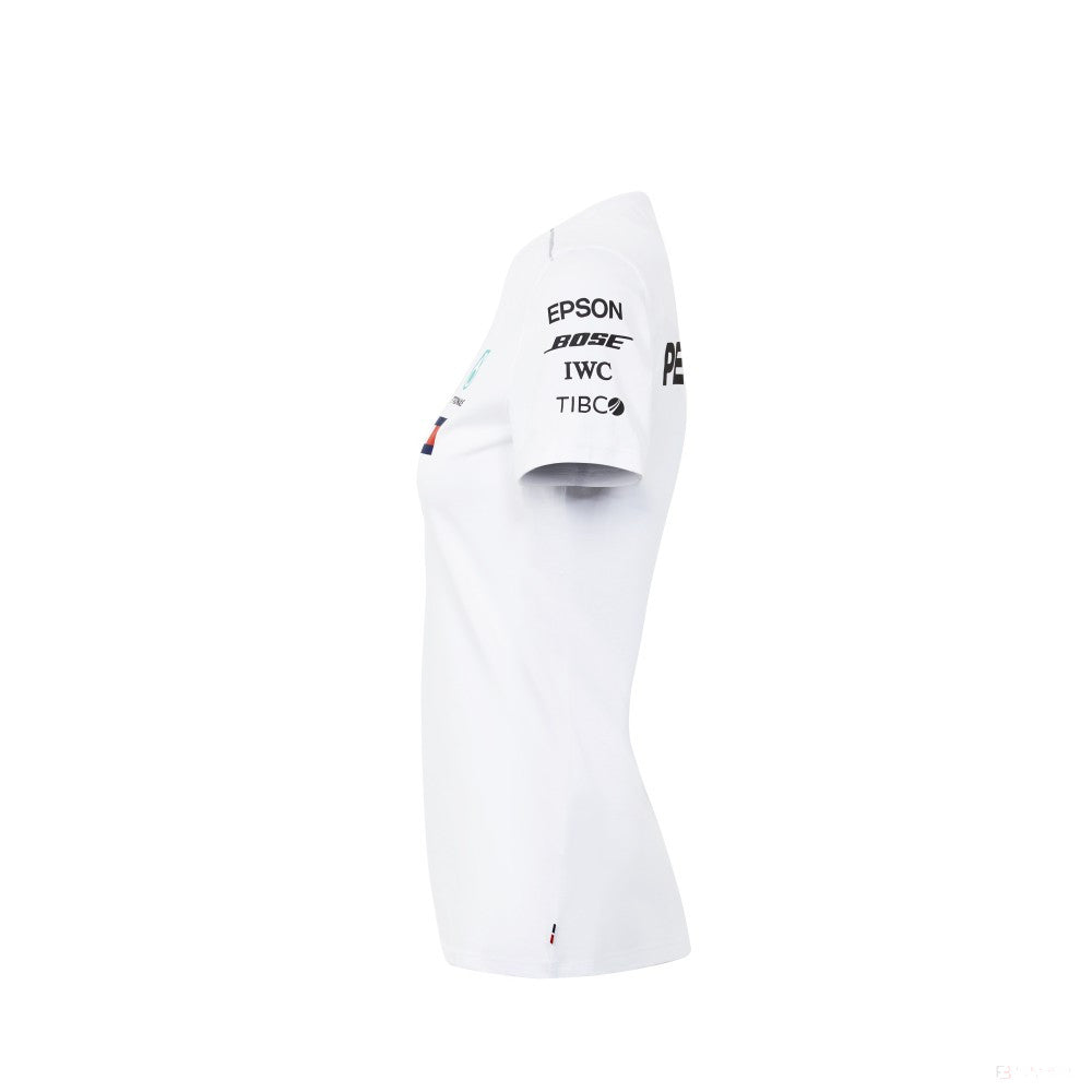Mercedes Womens T-shirt, Team, White, 2018