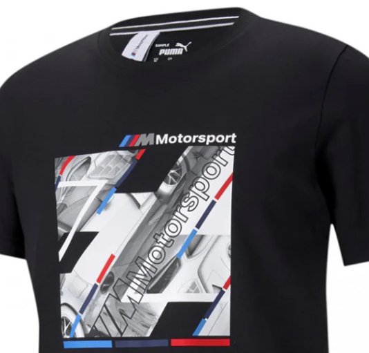 BMW T-shirt, Puma BMW MMS Graphic, Black, 2021