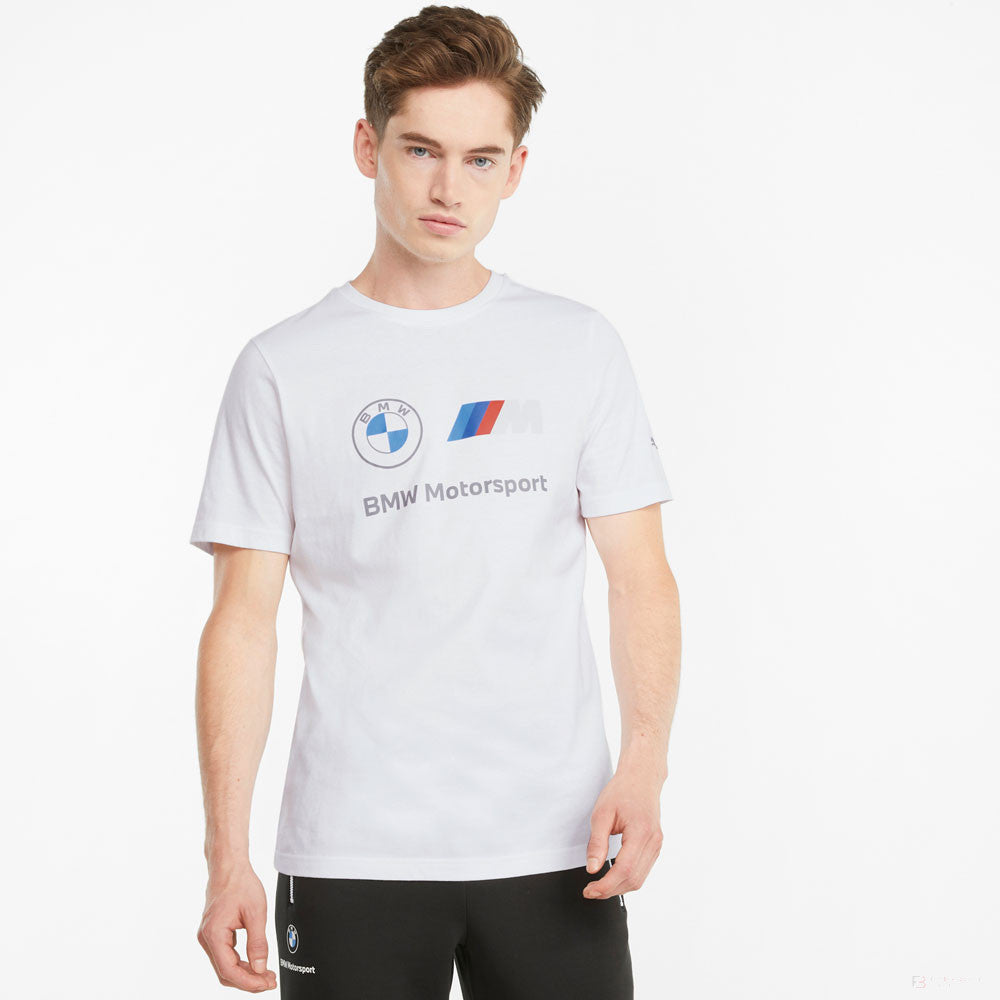 BMW T-shirt, Puma BMW MMS ESS Logo, White, 2021