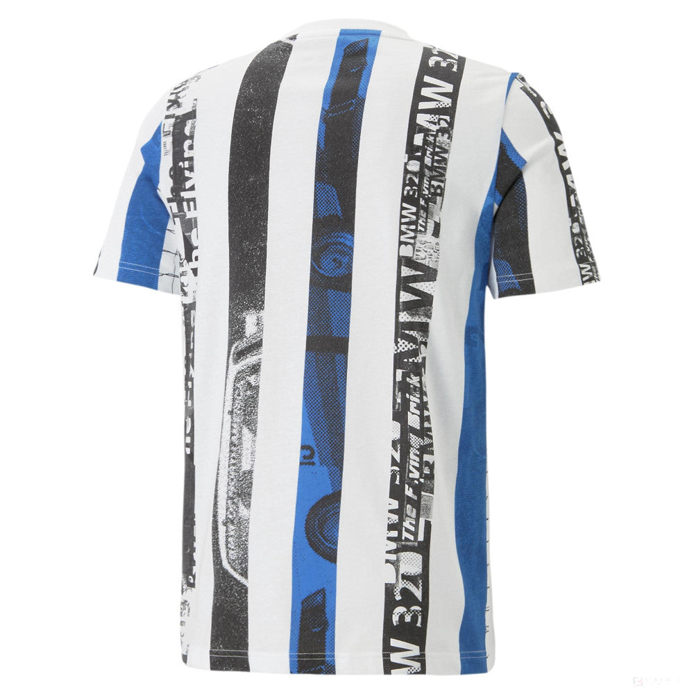 BMW MMS Striped Tee PUMA White-AOP