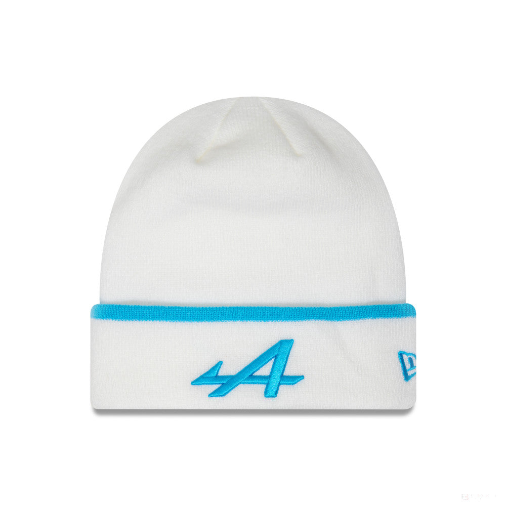 Alpine Stripe Cuff Beanie, White