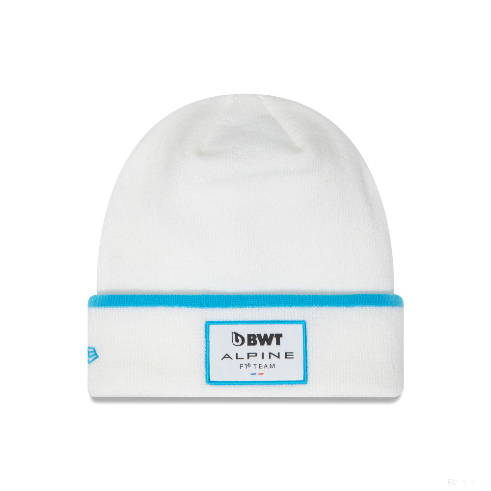 Alpine Stripe Cuff Beanie, White