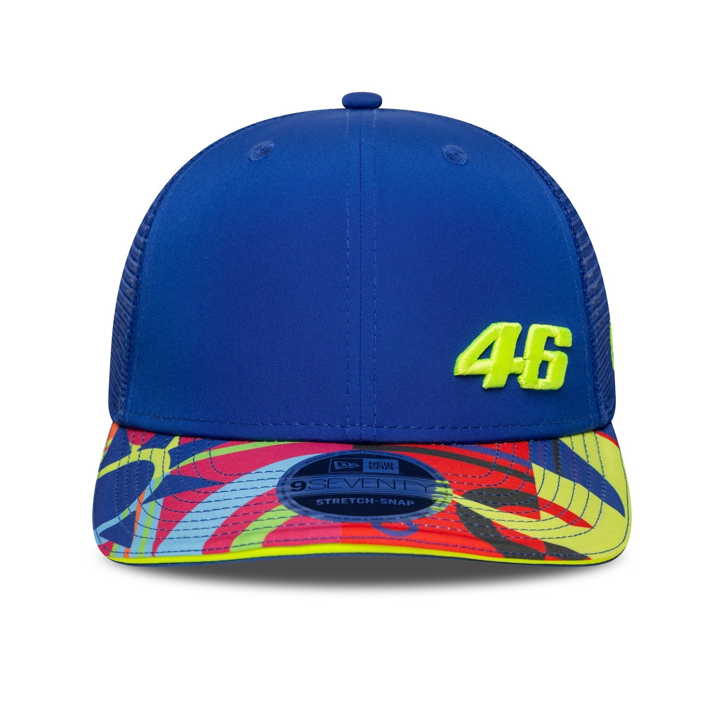 Valentio Rossi #46 cap, trucker, VR46, New Era, 9SEVENTY, blue