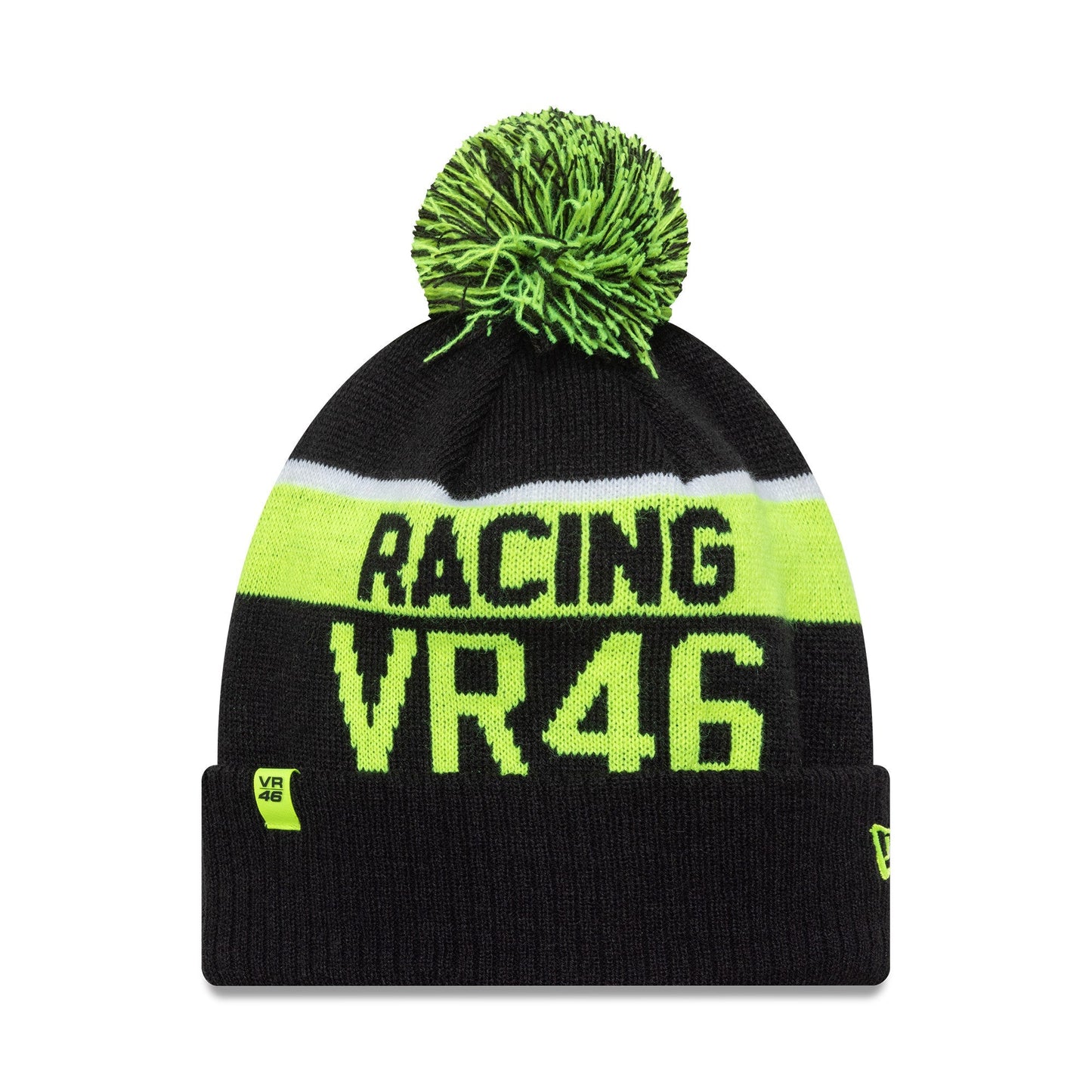 Valentino Rossi #46 beanie, VR46, wordmark, New Era, multicolour
