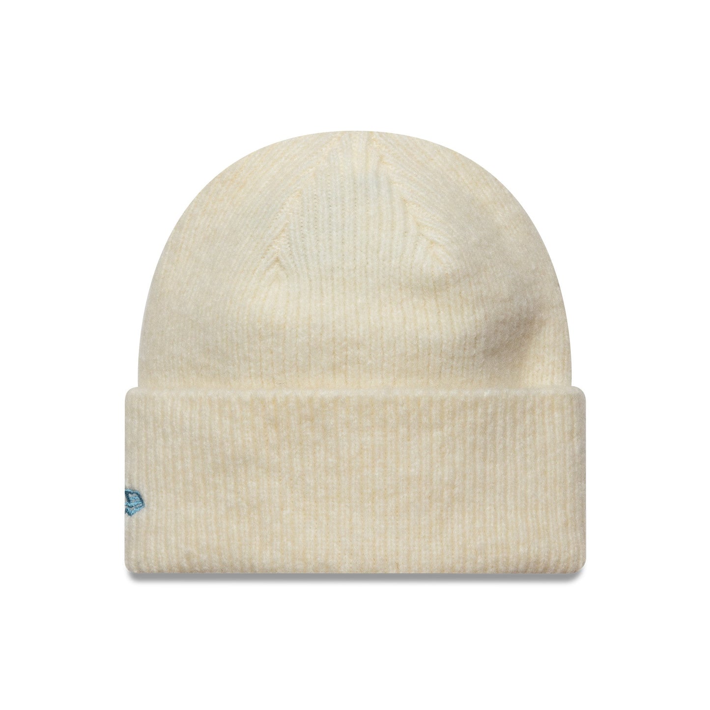 New York Yankees beanie, women's wide cuff, New Era, beige