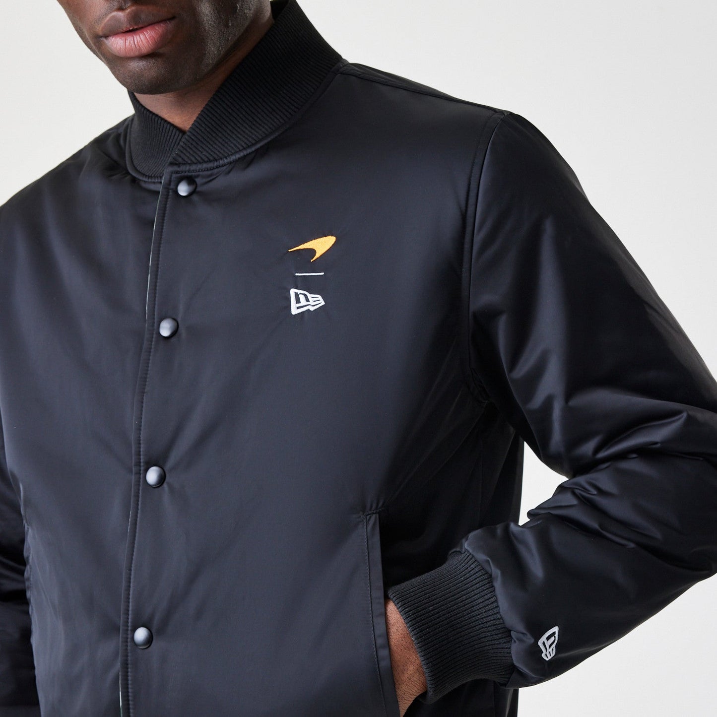 McLaren bomber jacket, reversible, New Era, multicolour