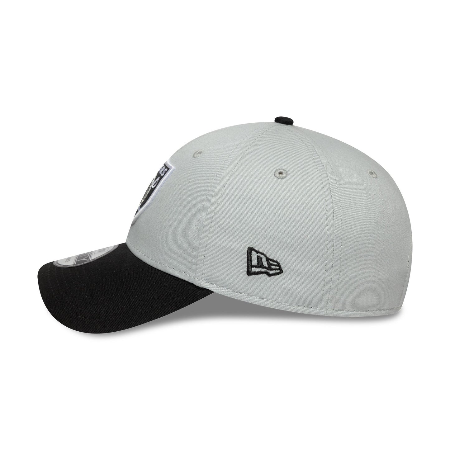 Las Vegas Raiders cap, dual-tone pin, New Era, 9FORTY, side-patch, black-white