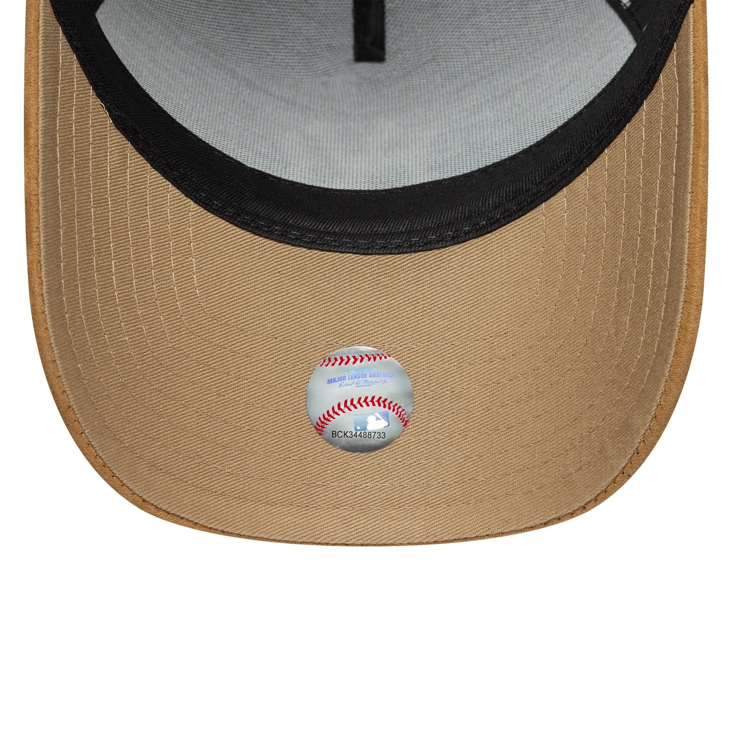 New York Yankees cap, suede visor, A-frame, 9FORTY, black