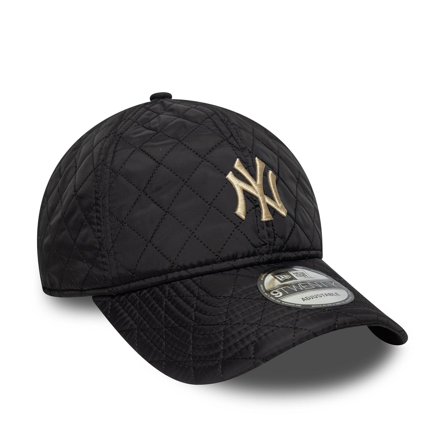 New York Yankees cap, quilted, New Era, 9TWENTY, black, gray