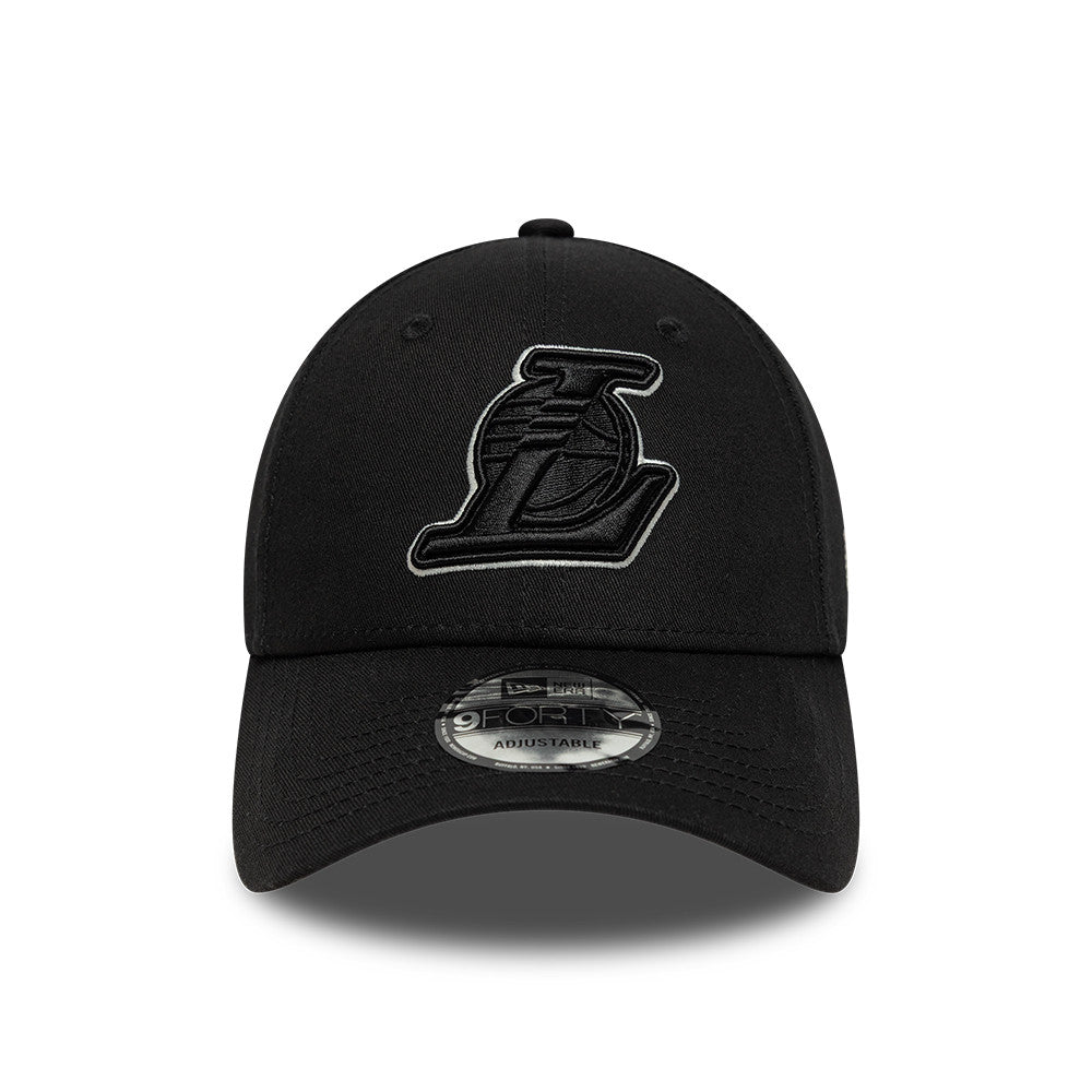 Los Angeles Lakers cap, outline pin, New Era, 9FORTY, camouflage, black