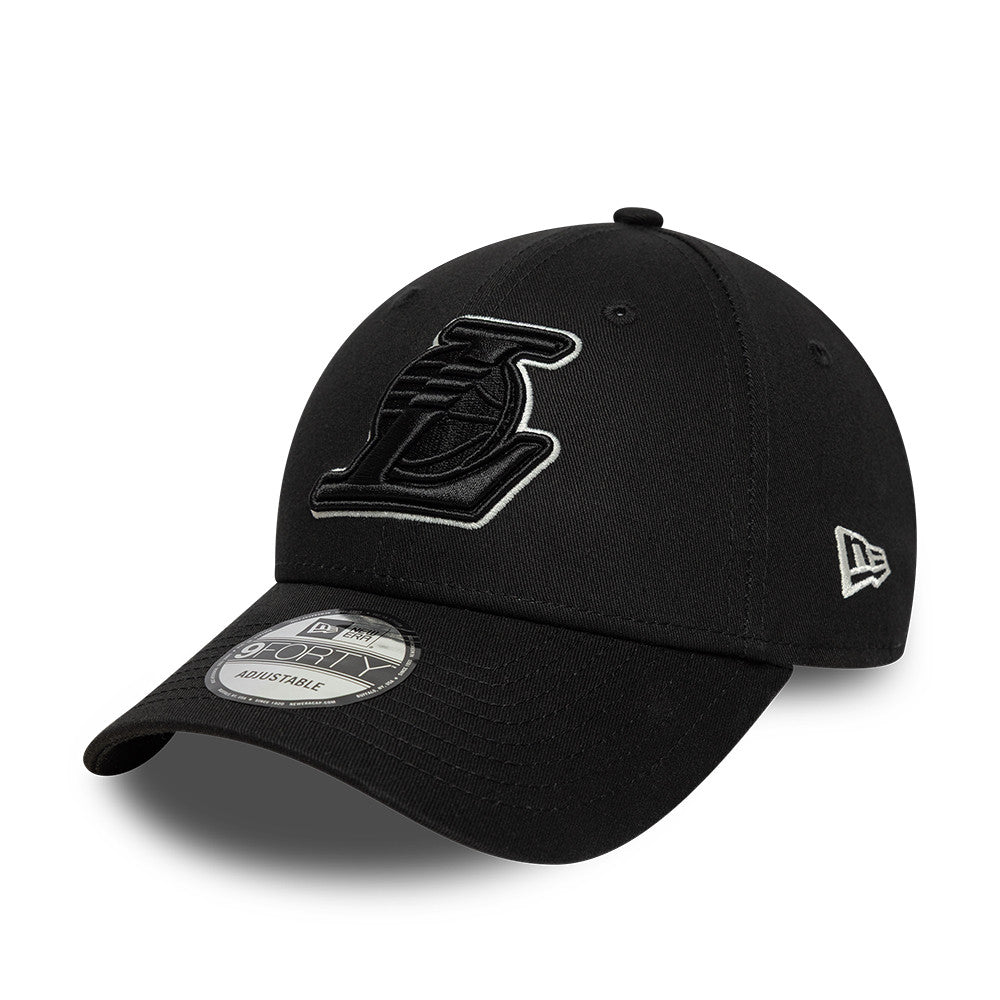 Los Angeles Lakers cap, outline pin, New Era, 9FORTY, camouflage, black