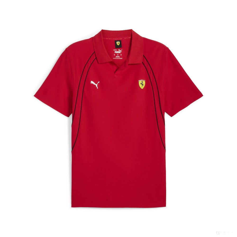 Ferrari polo, Puma, race, red