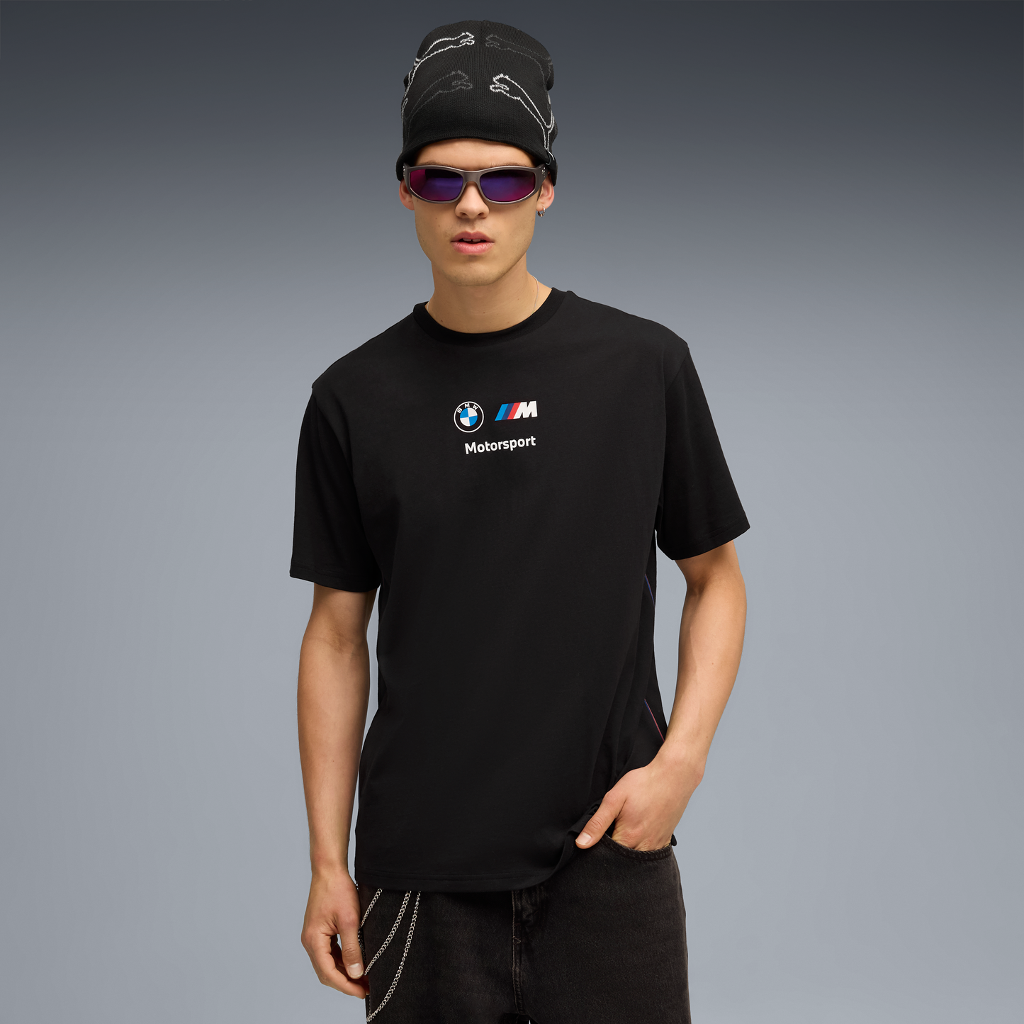BMW t-shirt, Puma, MMS, BMW logo II, essential+, black 🔥