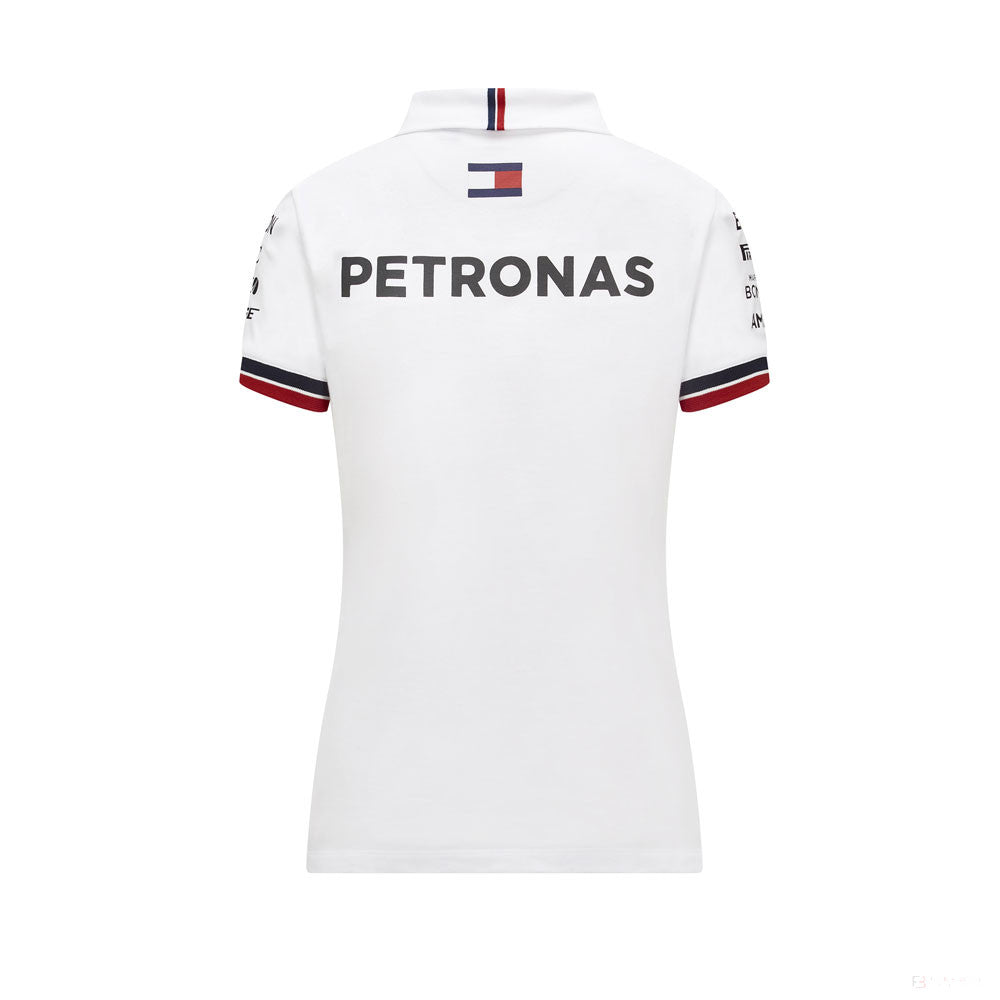 Mercedes Womens Polo, Team, White, 2021