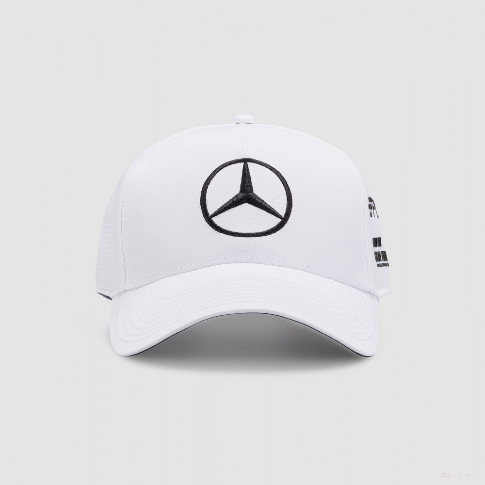Mercedes Baseball Cap, Lewis Hamilton, Kids, White, 2022