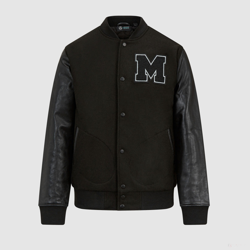 Mercedes Varsity Jacket, Black