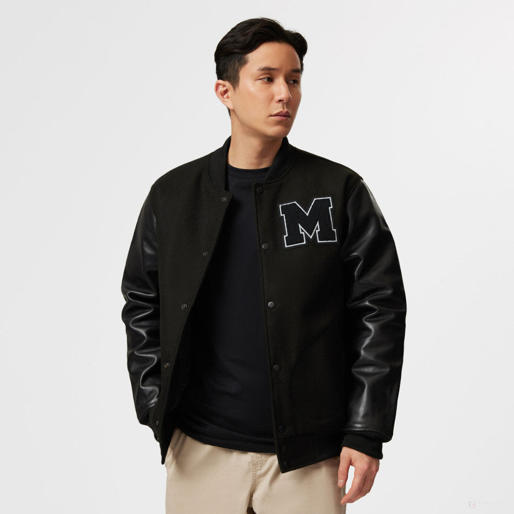 Mercedes Varsity Jacket, Black