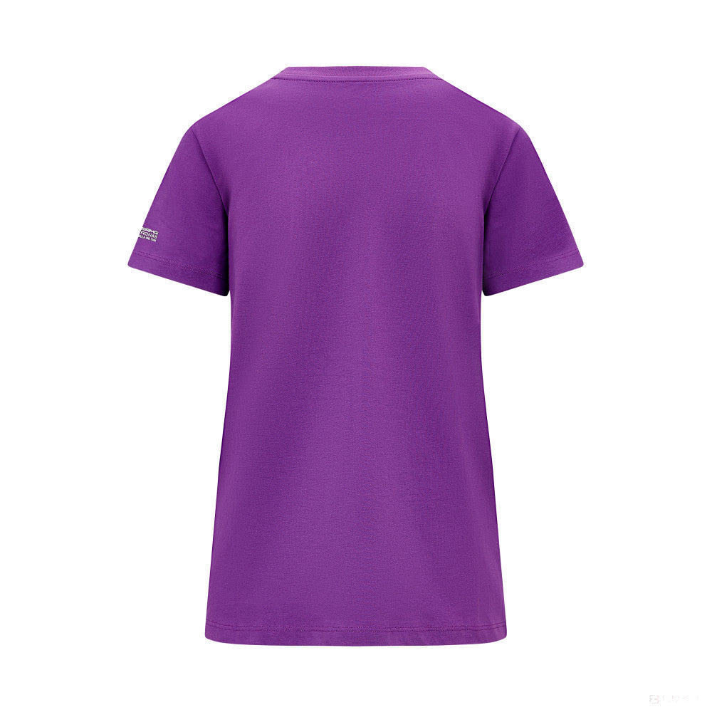 Mercedes Womens Lewis Hamilton Logo Tee, Purple