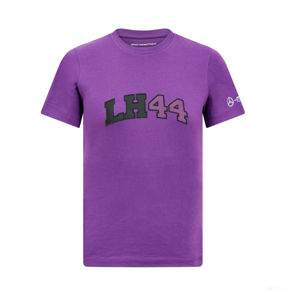 Mercedes Kids Lewis Hamilton Logo Tee, Purple