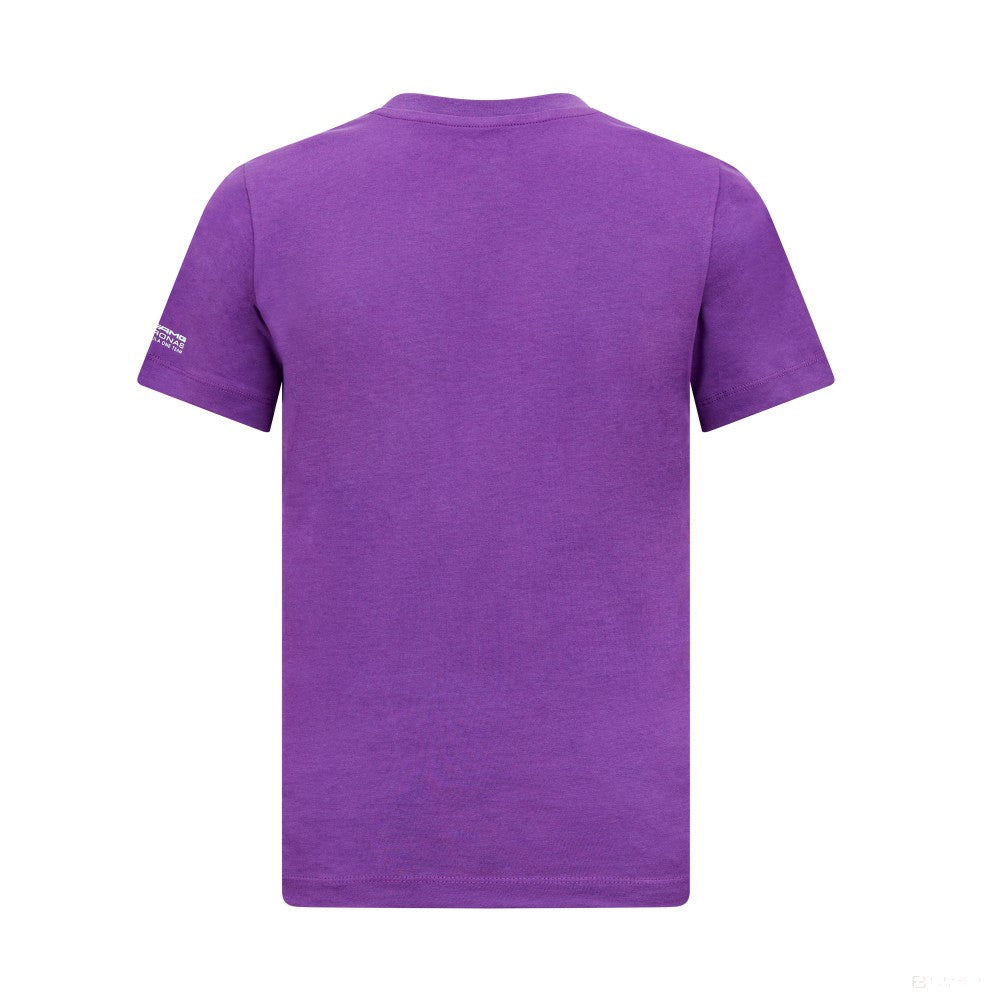 Mercedes Kids Lewis Hamilton Logo Tee, Purple