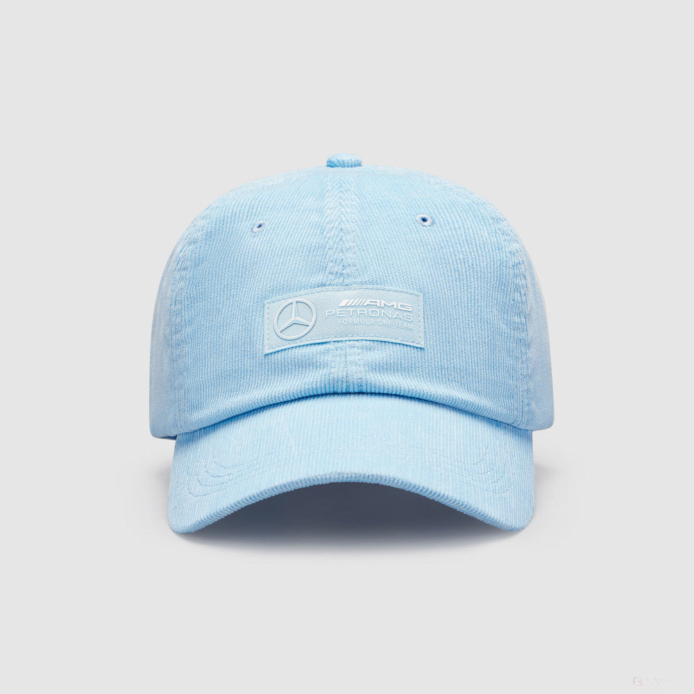 Mercedes Retro Cord Dad Cap, Blue