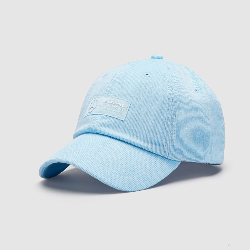 Mercedes Retro Cord Dad Cap, Blue