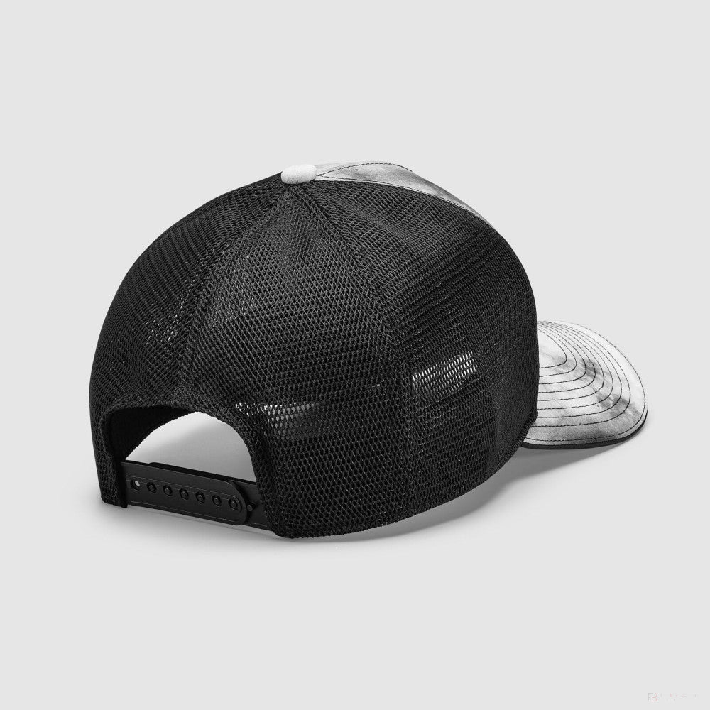 Mercedes Tie Dye Trucker Cap, Grey