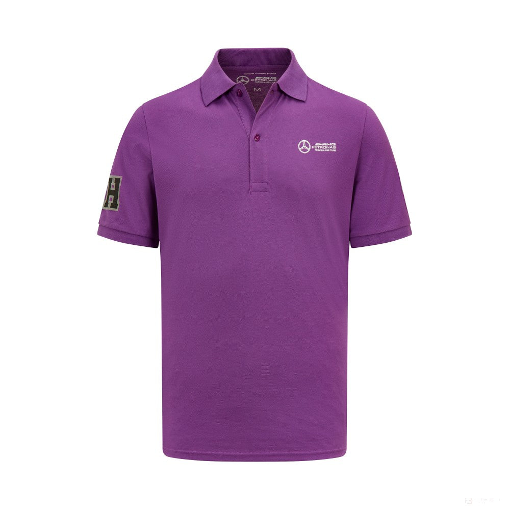 Mercedes Mens Lewis Hamilton Polo, Purple