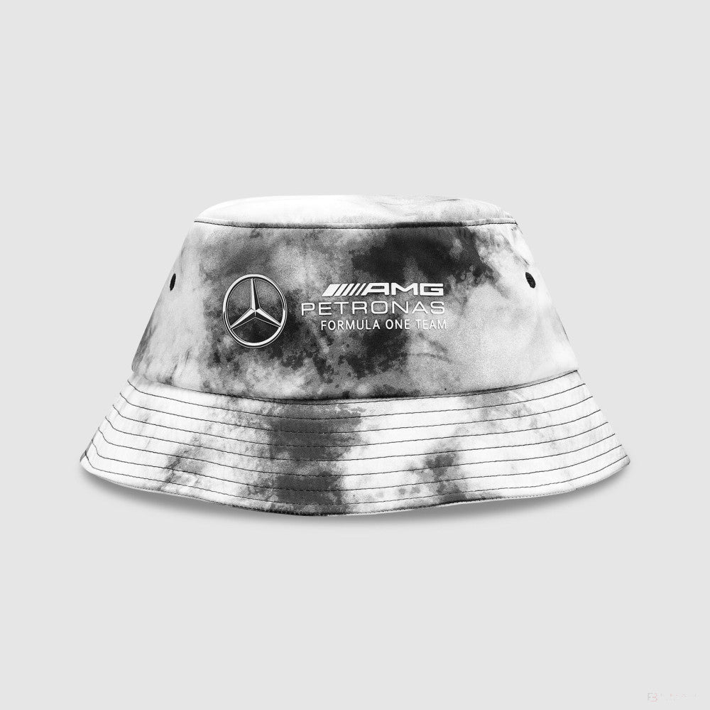 Mercedes Tie Dye Bucket Hat, Grey