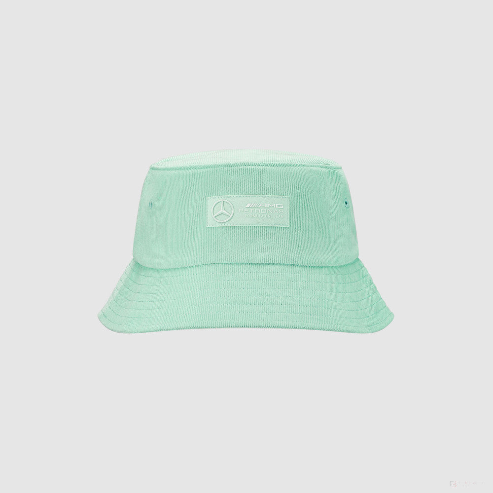 Mercedes Retro Cord Bucket Hat, Mint