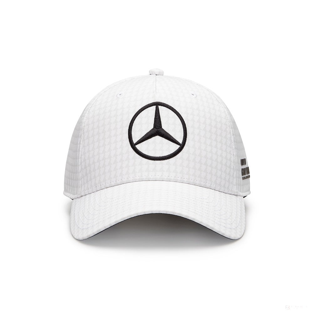 Mercedes Team Lewis Hamilton Col Driver Baseball Cap, White, 2023