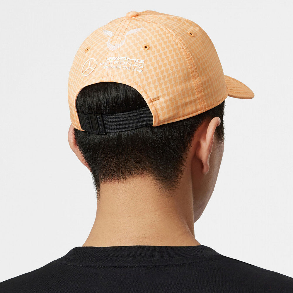 Mercedes Team Lewis Hamilton Col Driver Baseball Cap, Peach, 2023