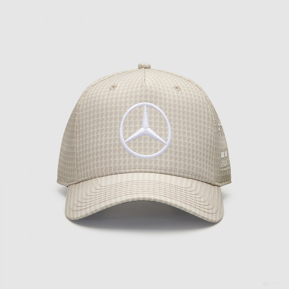 Mercedes Team Lewis Hamilton Col Driver Baseball Cap, Natural, 2023