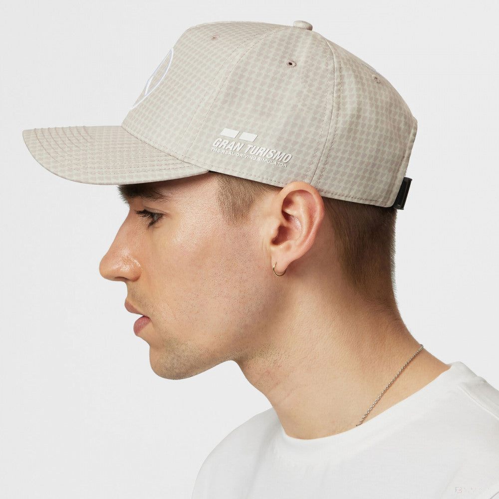 Mercedes Team Lewis Hamilton Col Driver Baseball Cap, Natural, 2023