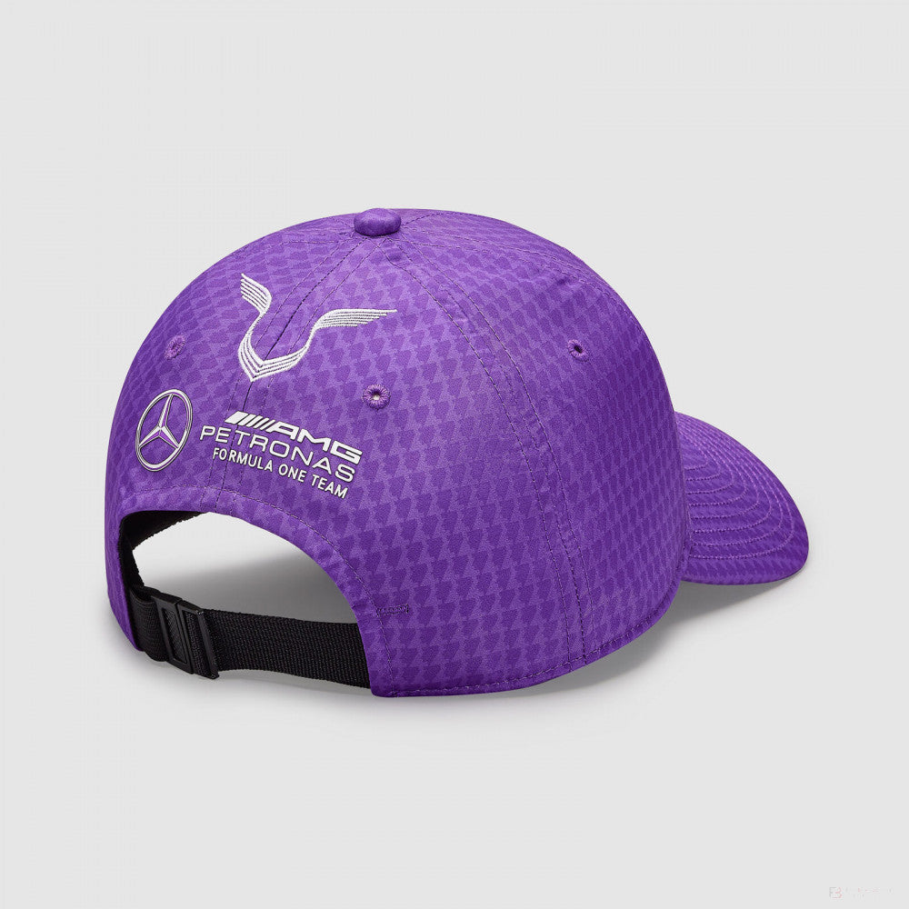 Mercedes Team Kids Lewis Hamilton Col Driver Baseball Cap, Purple, 2023