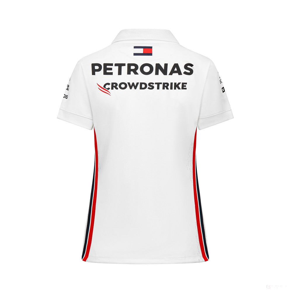 Mercedes Team Womens Polo, White, 2023