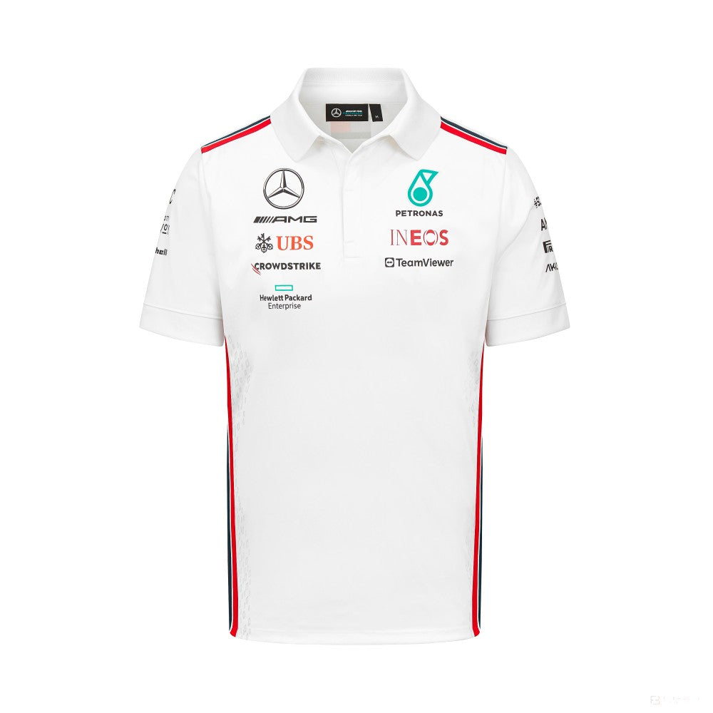 Mercedes Team Mens Polo, White, 2023