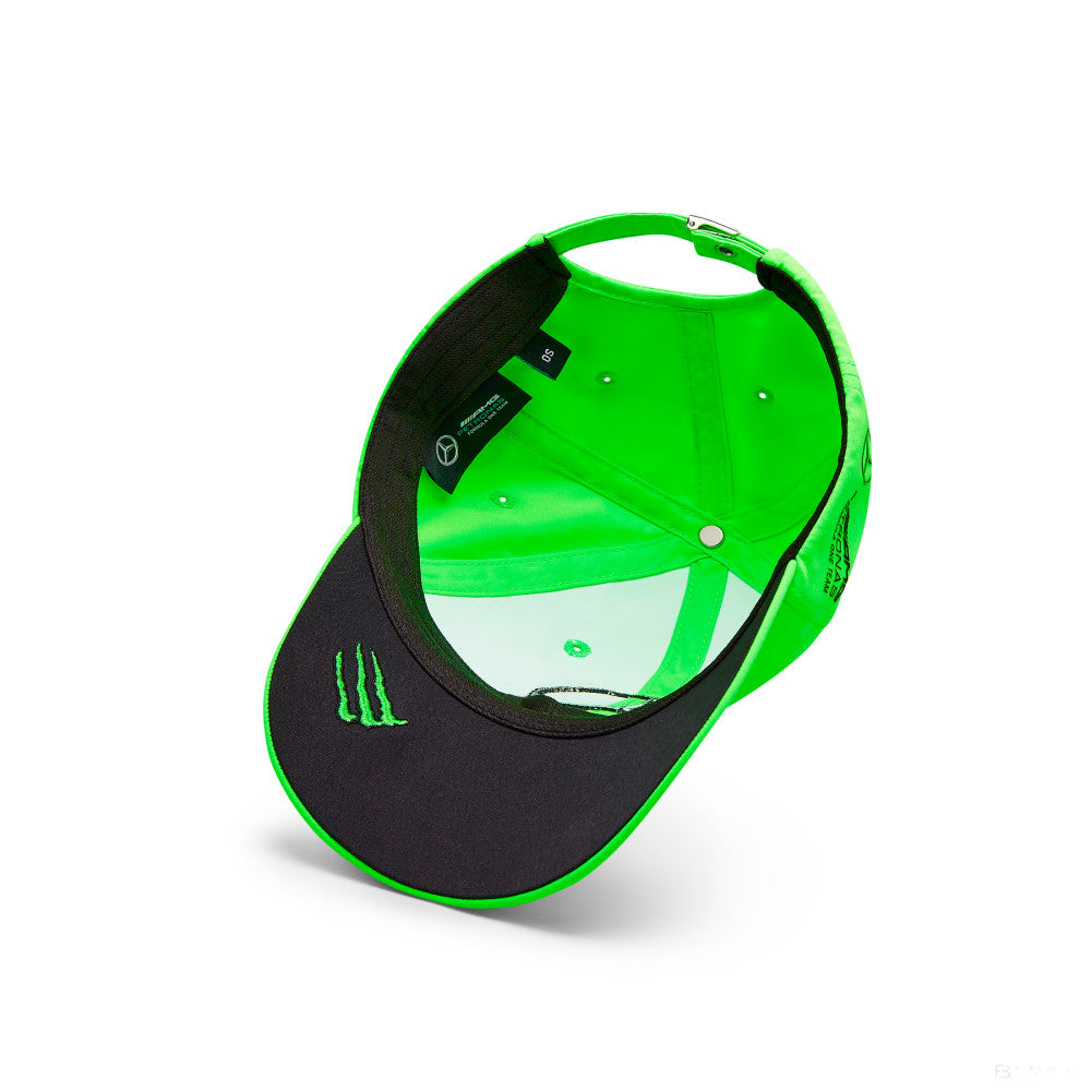 Mercedes Team George Russell Driver Dad Cap, Neon Green, 2023