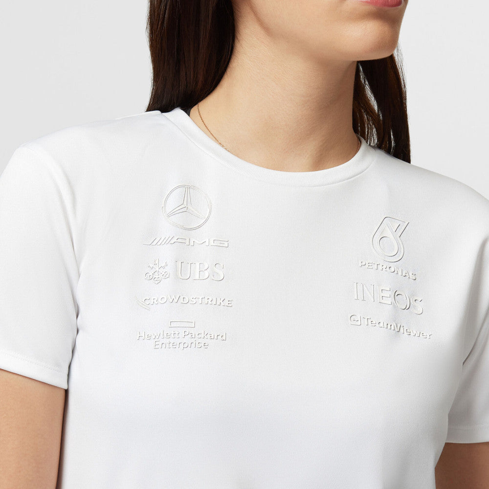 Mercedes t-shirt, womens, stealth, white