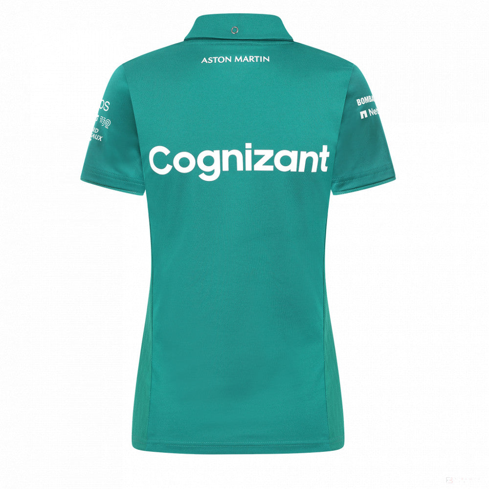 Aston Martin Womens Team Polo, Green, 2022