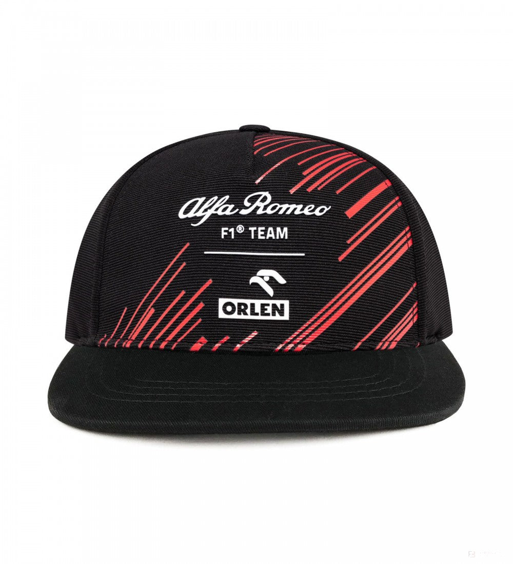 Alfa Romeo Flatbrim Cap, Team Adult, Black, 2022