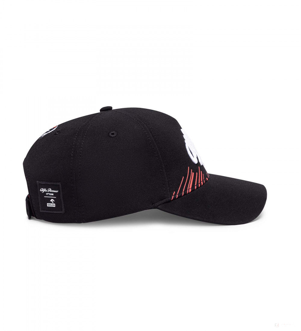 Alfa Romeo Baseball Cap, Zhou Guanyu Team, Adult, Black, 2022